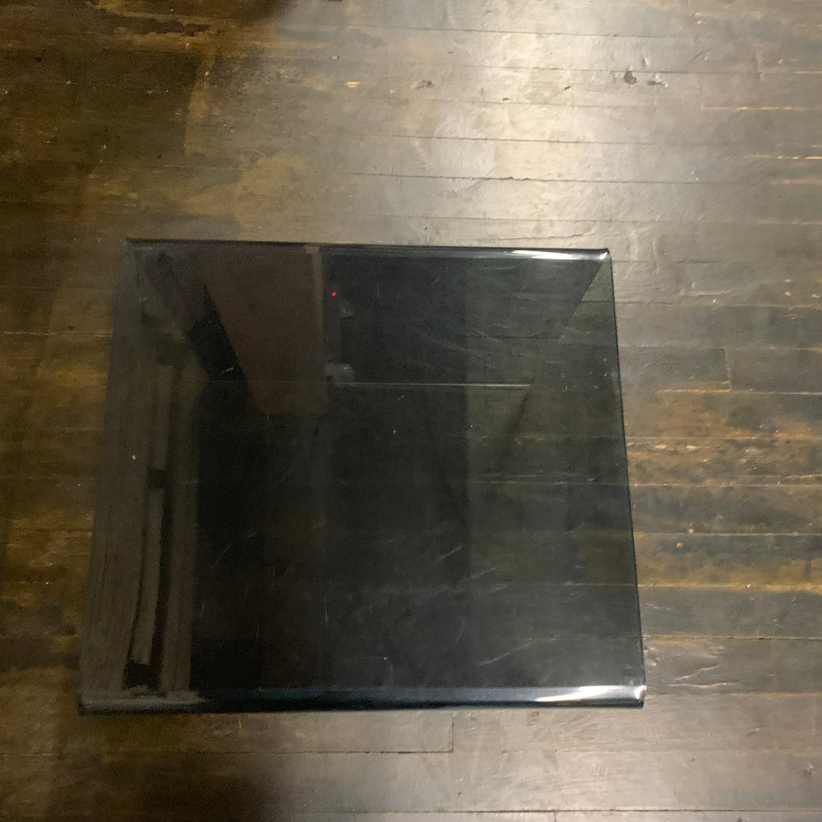 Mid-Century Smoked Lucite End Table