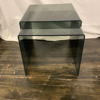 Mid-Century Smoked Lucite Nesting Tables