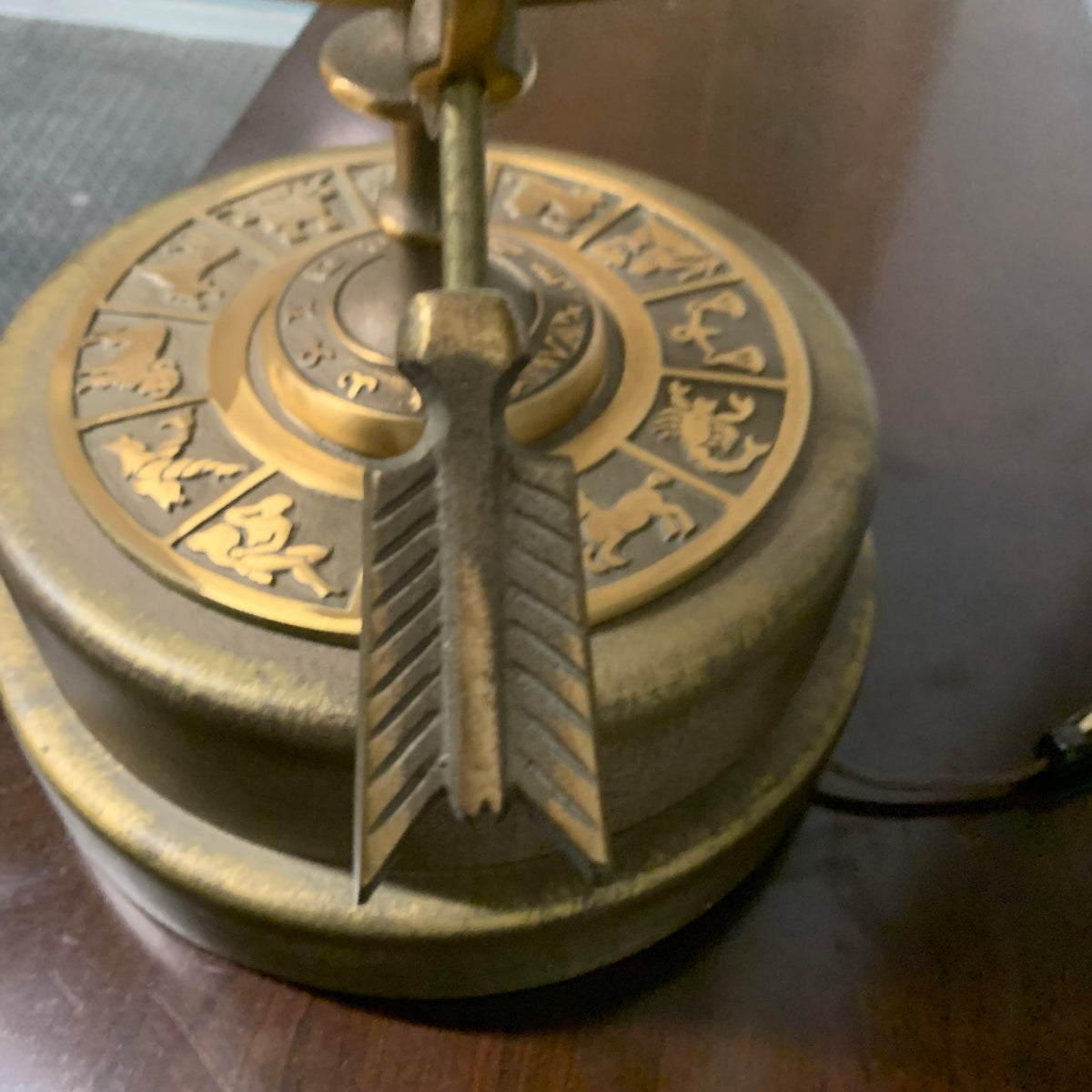 Bronze Astrological Armillary Table Lamp by Frederick Cooper Lamp Co.