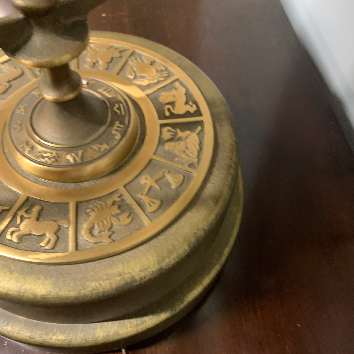 Bronze Astrological Armillary Table Lamp by Frederick Cooper Lamp Co.