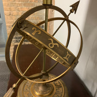 Bronze Astrological Armillary Table Lamp by Frederick Cooper Lamp Co.