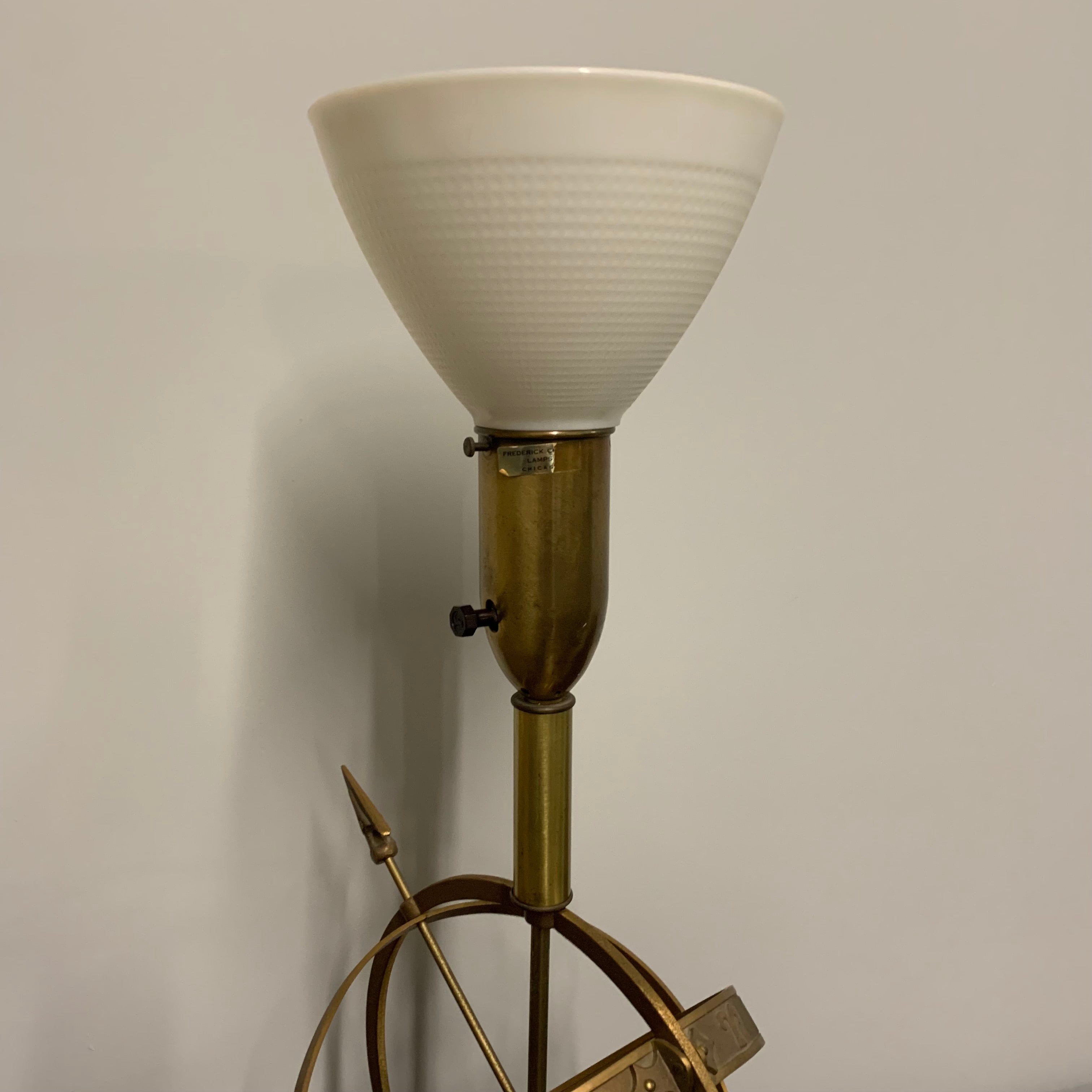 Bronze Astrological Armillary Table Lamp by Frederick Cooper Lamp