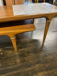 Mid-Century Lane Cosmopolitan Switchblade Coffee Table with Tile Inserts Chicago, IL