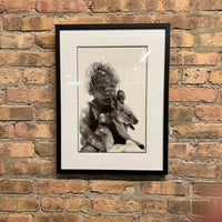 Framed Black and White Alastair McNaughton Photo - Aboriginal Series, Baby Roo
