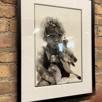 Framed Black and White Alastair McNaughton Photo - Aboriginal Series, Baby Roo