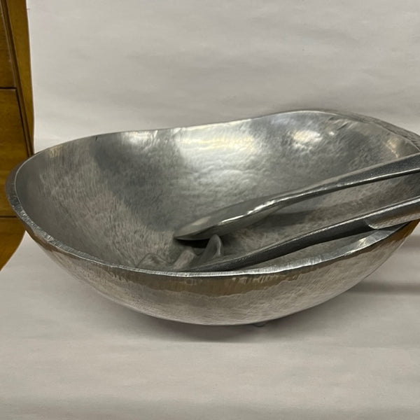 Large Biomorphic Bruce Cox Salad Bowl and Servers