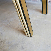 Brass and Black lacquer Console Chicago