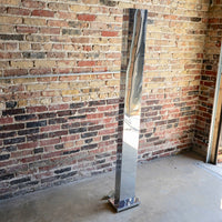 Mid-Century Chrome Torchiere Skyscraper Floor Lamp by Casella