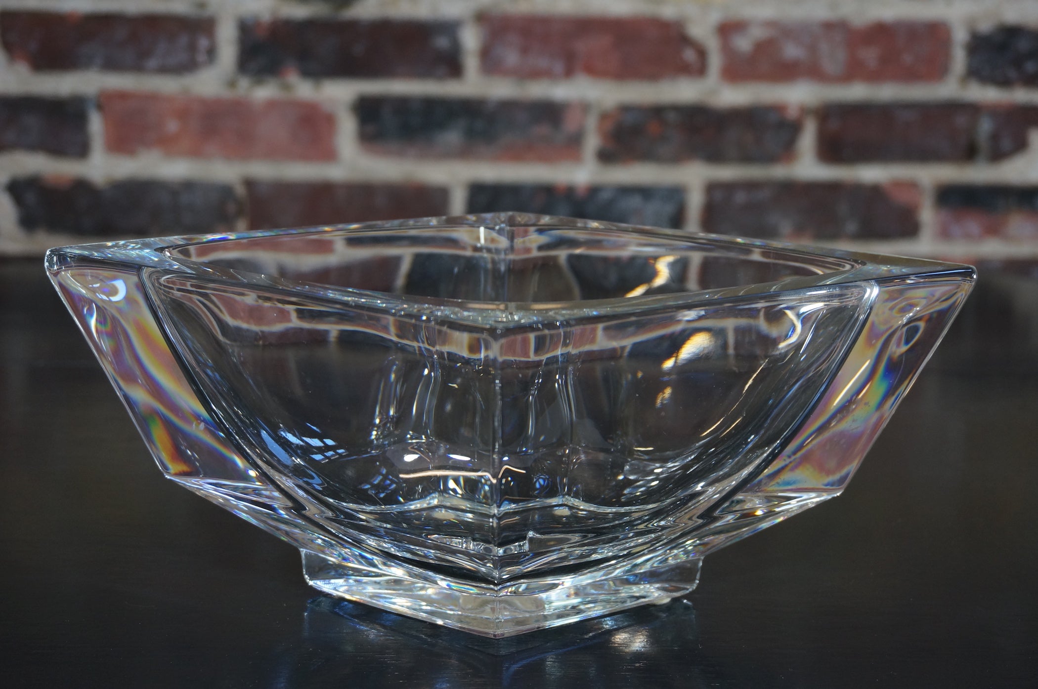 Sevres France Diamond Shaped Crystal Bowl – Studio Sonja Milan Sevres France Diamond Shaped Crystal Bowl – Studio Sonja Milan