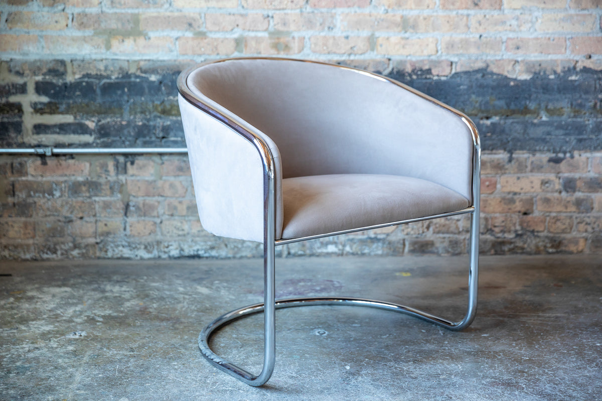 Mid-Century Grey Ultrasuede Thonet