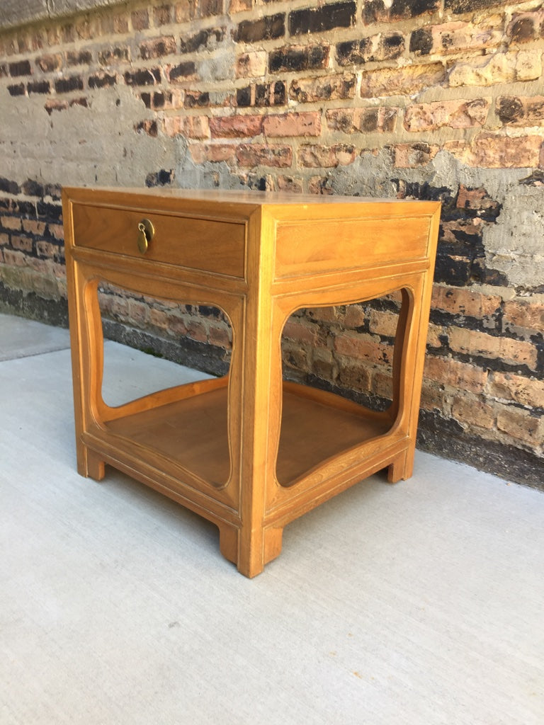 Mid-Century Michael Taylor for Baker "Far East" Nightstand or end table, Chicago, IL