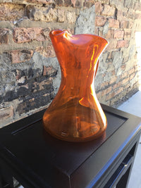 Orange Glass Blenko Pitcher