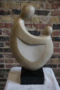 Gert Olsen Mother and Child Marble Sculpture