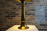 Mid-century Brass Lamp with Tulip Base