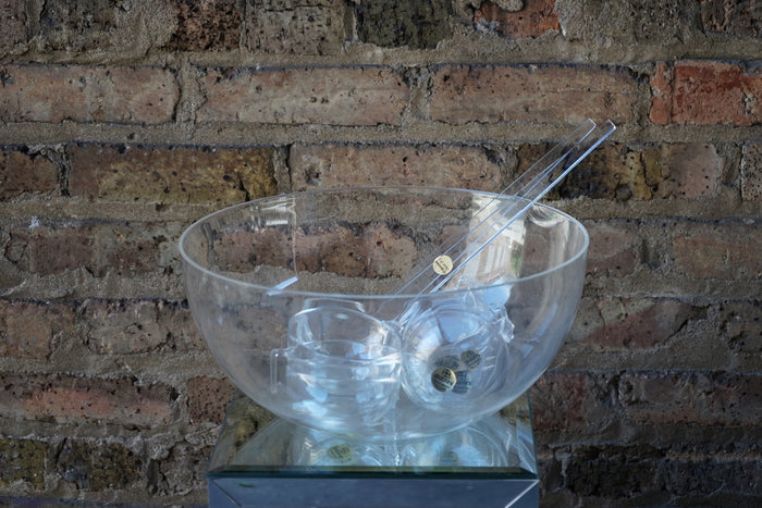 Guzzini Acrylic Clear Punch Bowl Set