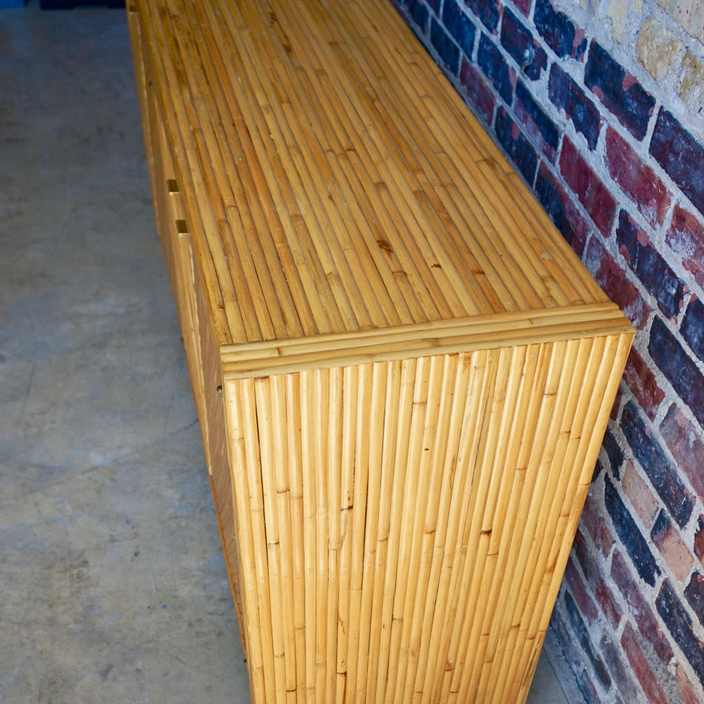 Milo Baughman Bamboo Credenza chicago