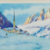 Watercolor Print Dolomites by Flumiani