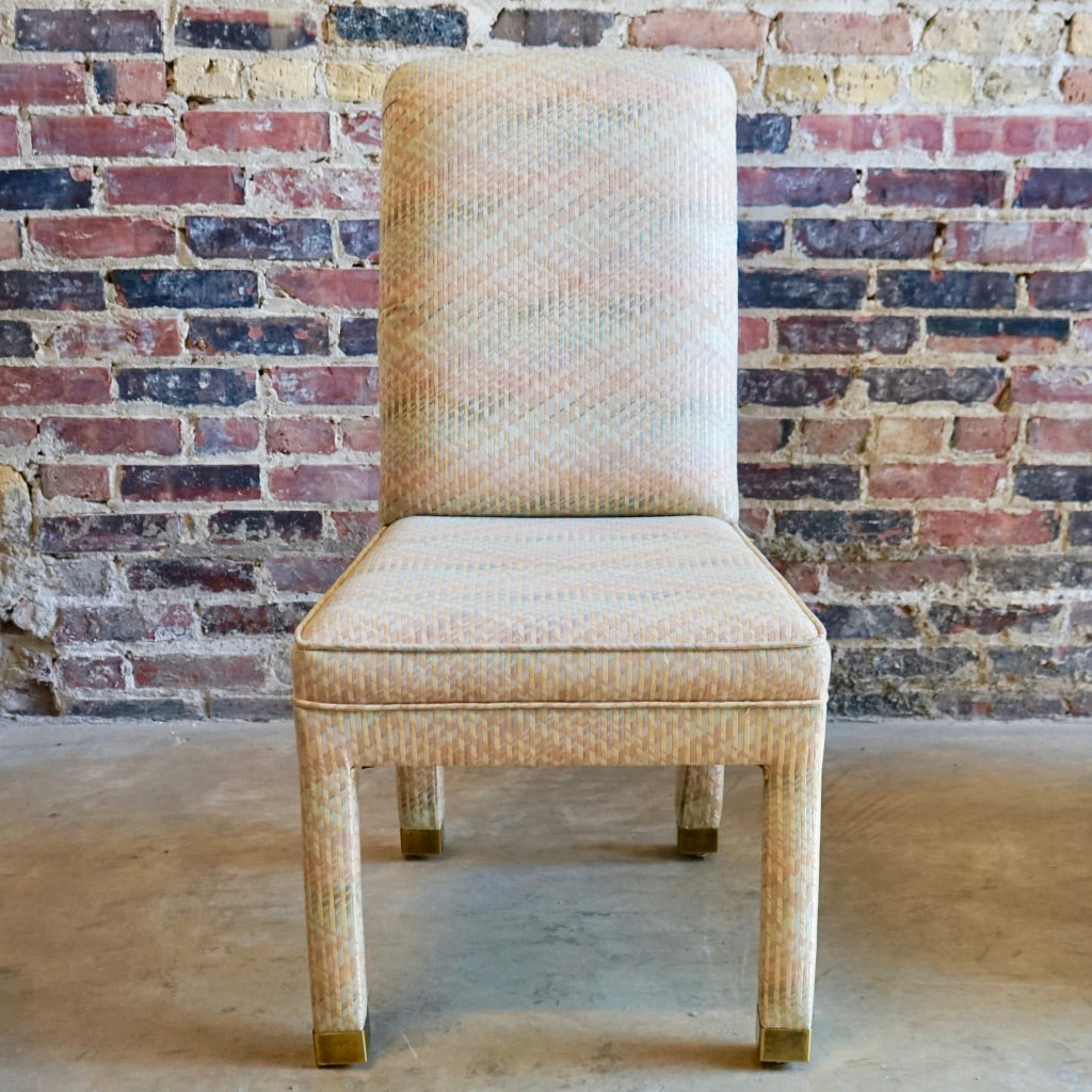Parson style mid-century dining chair