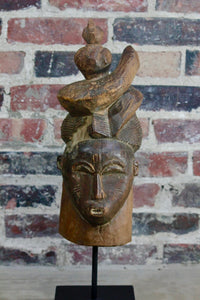 African Carving on Display Base