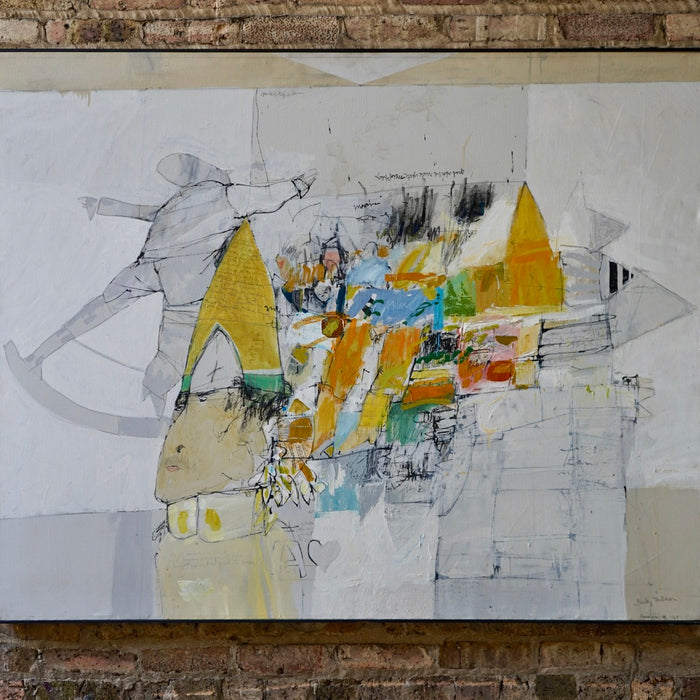 Original Painting on Canvas Titled "St. George and the Bear"  by Bucky Milam