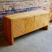 Milo Baughman Bamboo Credenza chicago