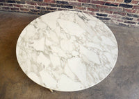 Round Marble Topped Coffee Table