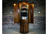 Tall Round Mid Century Bar Cabinet by Weiman