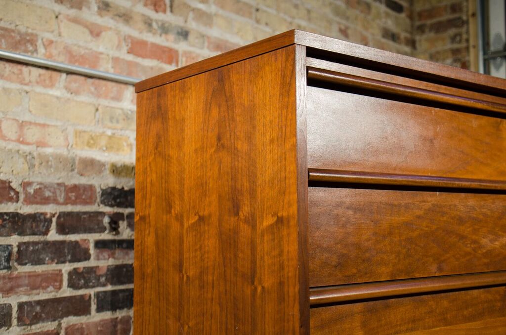 Lane Rhythm Mid Century Highboy Dresser in Teak - SOLD