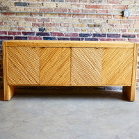 Milo Baughman Bamboo Credenza chicago